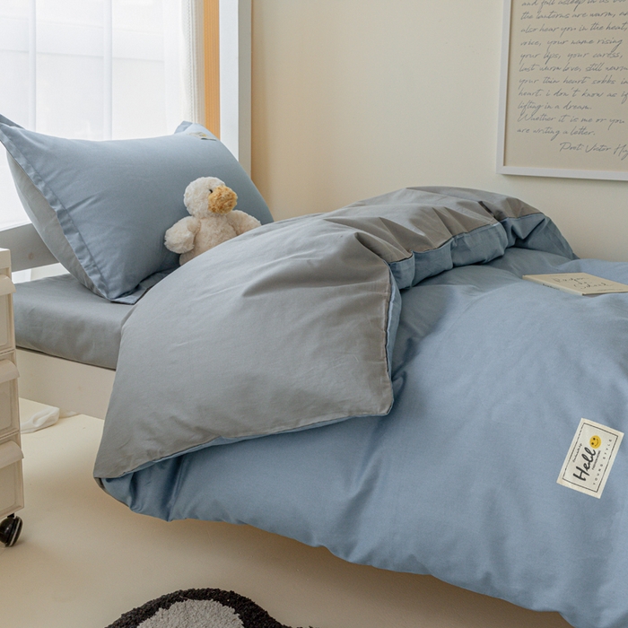 91家纺网 家纺一手货源 找家纺 （总）贝兰仙奴 2025新款13372全棉印花简约学生三件套