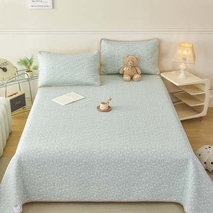 91家纺网 家纺一手货源 找家纺 （总）莎果家纺 2025新款12868双面纯棉床盖三件套