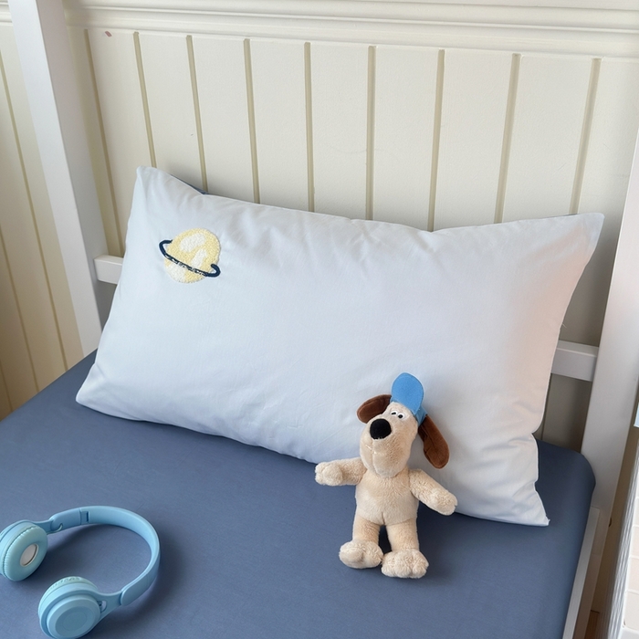 91家纺网 家纺一手货源 找家纺 锦觅 2025新款学生季全棉纯棉毛巾绣三件套奶油小清新刺绣四件套（全文件大图以及买家秀） 小宇航员