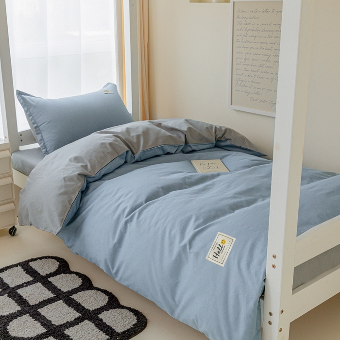 91家纺网 家纺一手货源 找家纺 （总）贝兰仙奴 2025新款13372全棉印花简约学生三件套