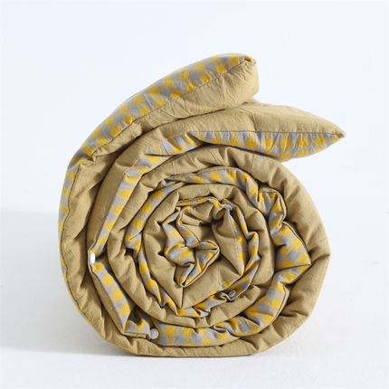 翰轩家居 2025新款多规格全棉A类色织水洗棉活套可拆洗四季款大豆被 巴克曼