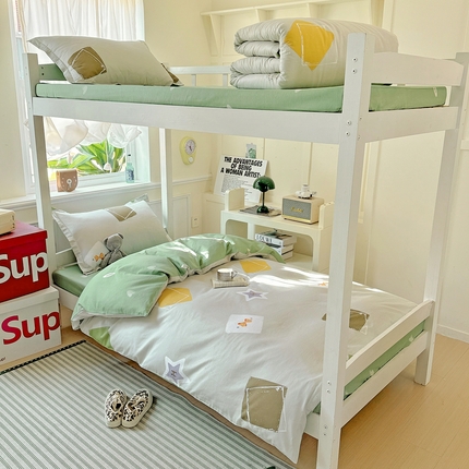 依庭 2025新款全棉印花学生三件套宿舍三件套全棉三件套纯棉三件套 星烁