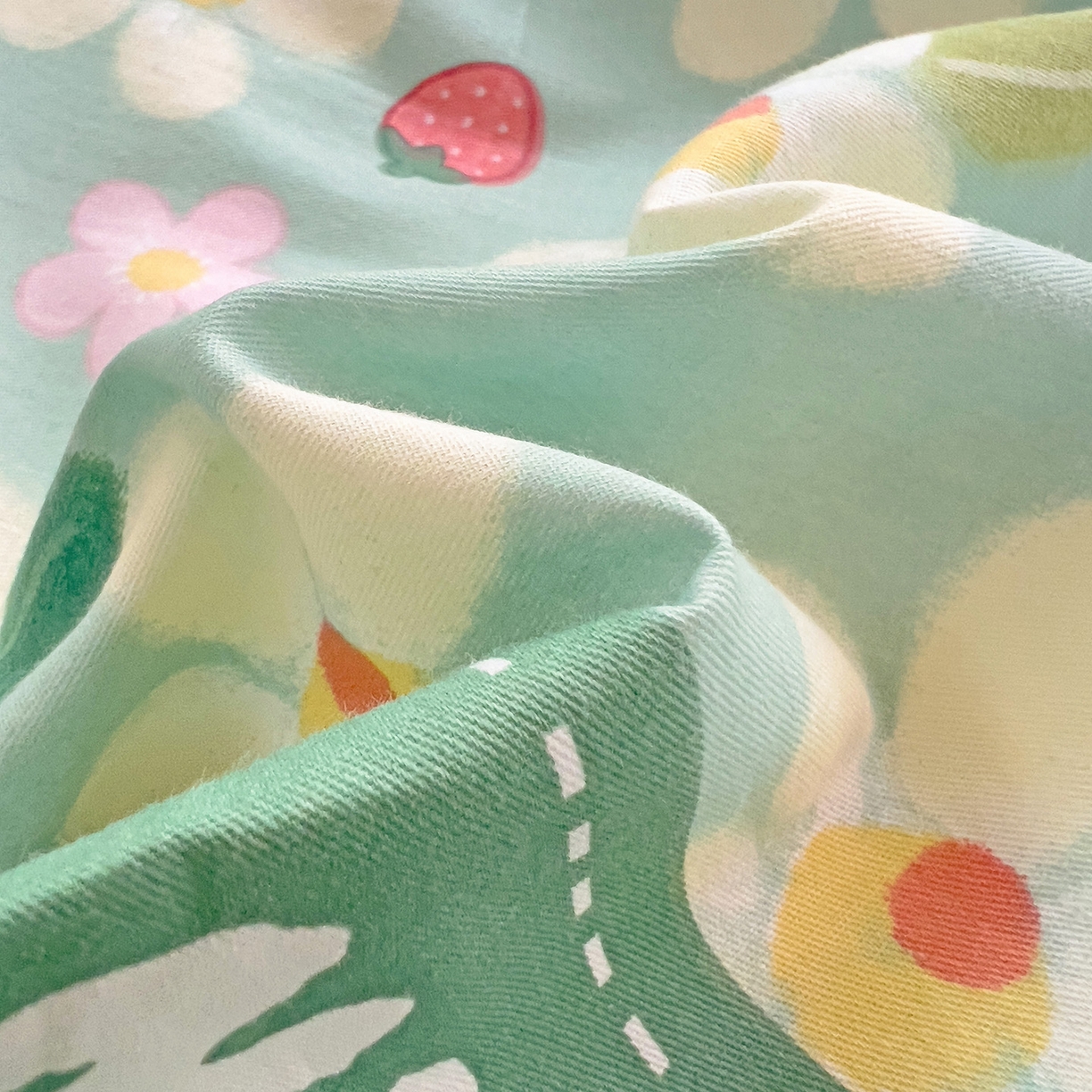 91家纺网 家纺一手货源 找家纺 依庭 2025新款全棉印花学生三件套宿舍三件套全棉三件套纯棉三件套 花满城