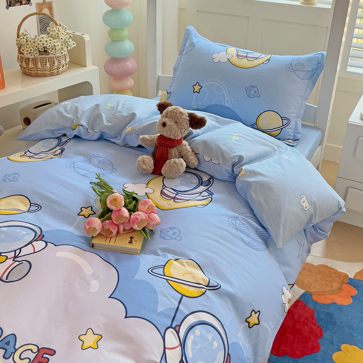 91家纺网 家纺一手货源 找家纺 依庭 2025新款全棉印花学生三件套宿舍三件套全棉三件套纯棉三件套 探索星球