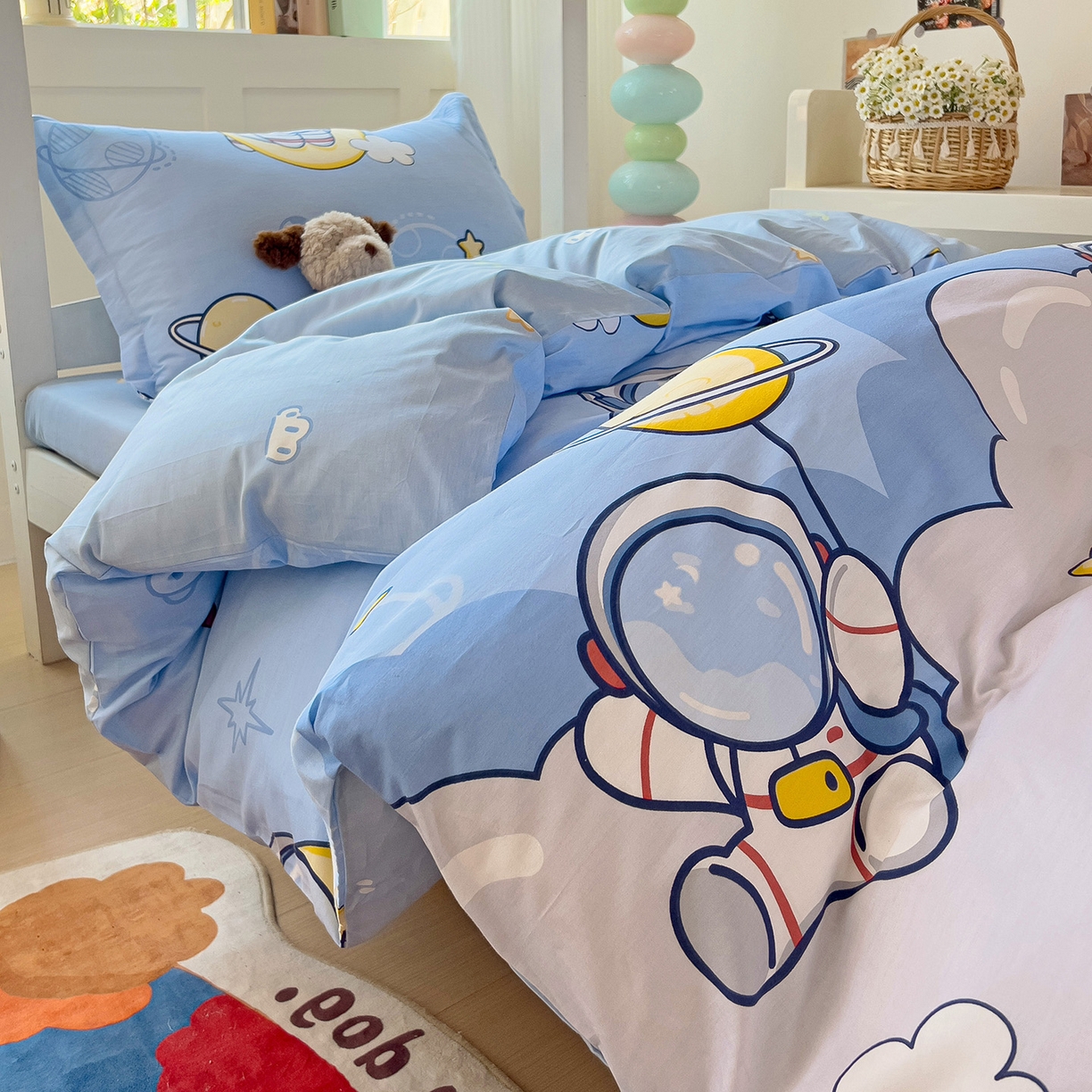 91家纺网 家纺一手货源 找家纺 依庭 2025新款全棉印花学生三件套宿舍三件套全棉三件套纯棉三件套 探索星球