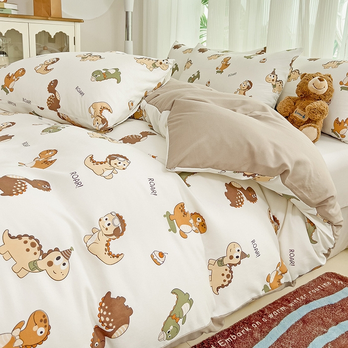 91家纺网 家纺一手货源 找家纺 纽曼2025新款纯棉水洗棉单品被套 炫酷龙