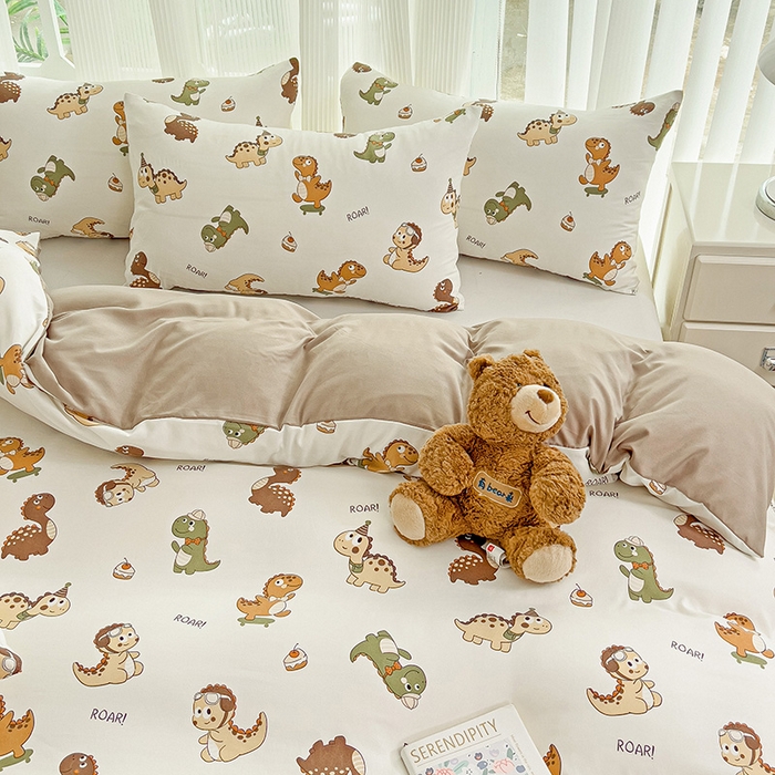 91家纺网 家纺一手货源 找家纺 纽曼2025新款纯棉水洗棉单品被套 炫酷龙