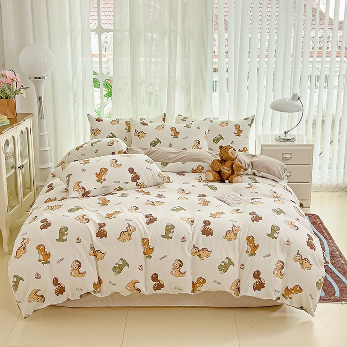 91家纺网 家纺一手货源 找家纺 纽曼2025新款纯棉水洗棉单品被套 炫酷龙