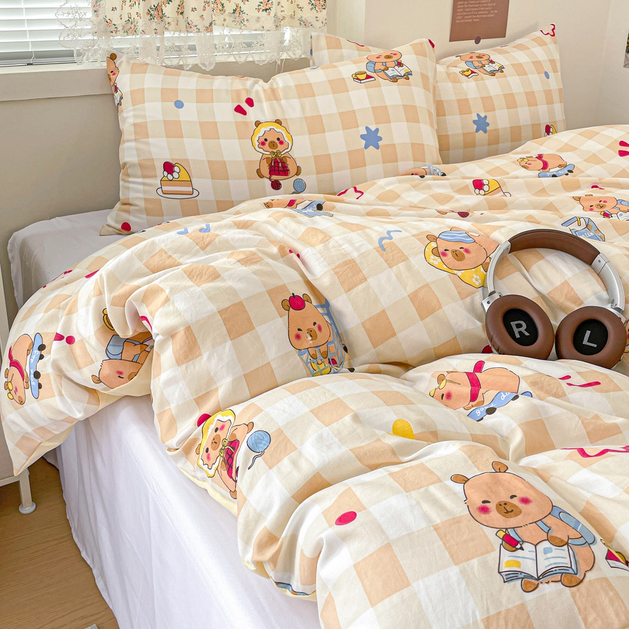 91家纺网 家纺一手货源 找家纺 纽曼2025新款纯棉水洗棉单品被套 学习皮卡