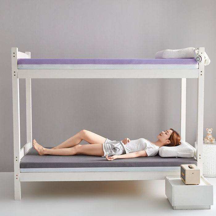 91家纺网 家纺一手货源 找家纺 鹿辉家居（原吉欧力） 2025春夏新款凝胶记忆棉床垫舒睡款-小床款 舒睡灰