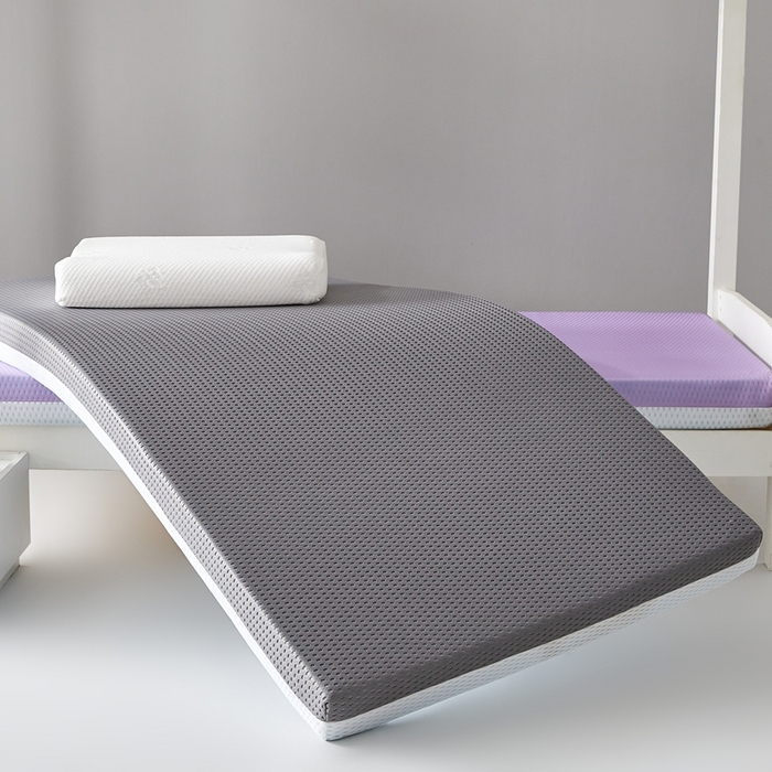 91家纺网 家纺一手货源 找家纺 鹿辉家居（原吉欧力） 2025春夏新款凝胶记忆棉床垫舒睡款-小床款 舒睡灰