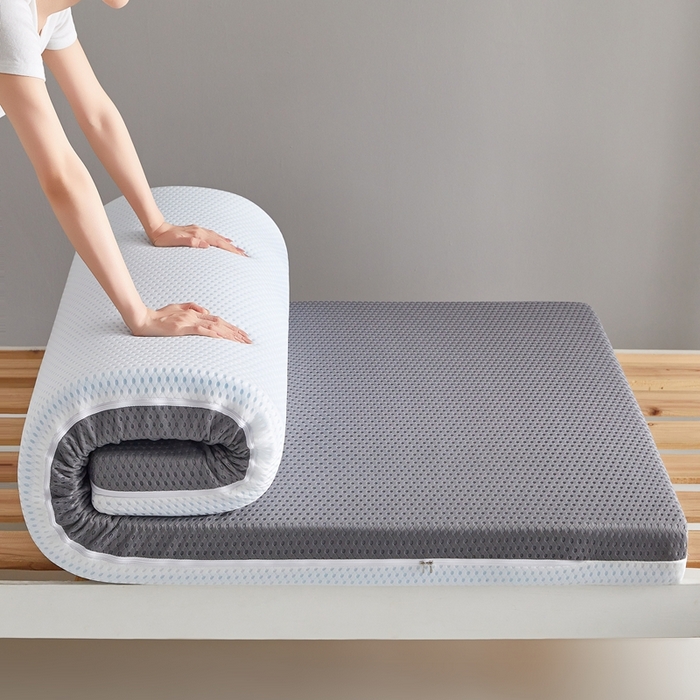 91家纺网 家纺一手货源 找家纺 鹿辉家居（原吉欧力） 2025春夏新款凝胶记忆棉床垫舒睡款-小床款 舒睡灰