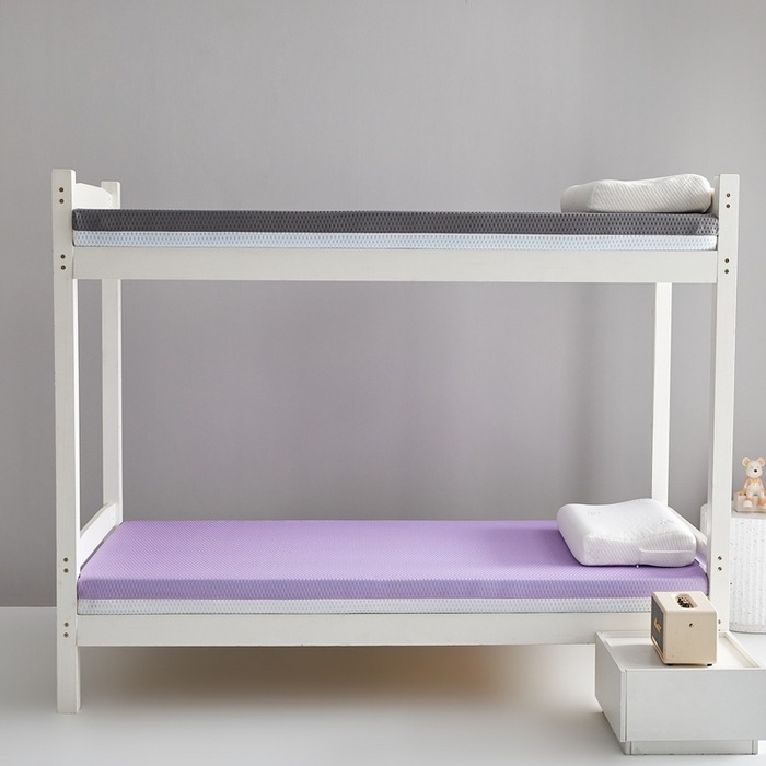 91家纺网 家纺一手货源 找家纺 鹿辉家居（原吉欧力） 2025春夏新款凝胶记忆棉床垫舒睡款-小床款 舒睡紫