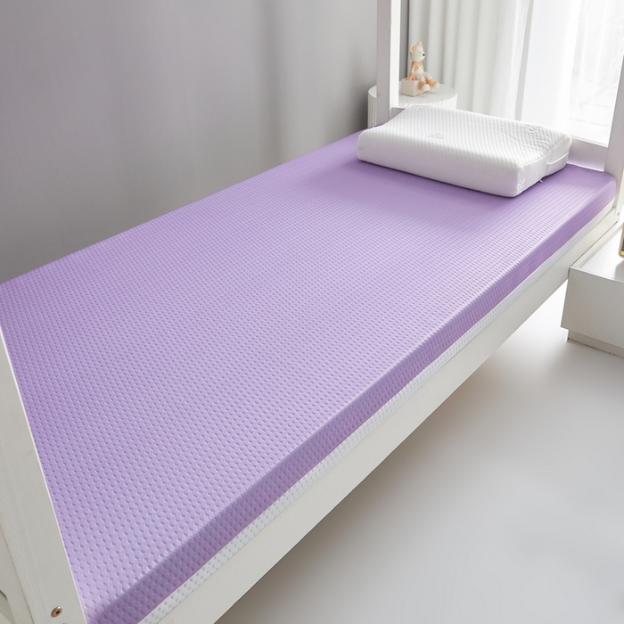 91家纺网 家纺一手货源 找家纺 鹿辉家居（原吉欧力） 2025春夏新款凝胶记忆棉床垫舒睡款-小床款 舒睡紫