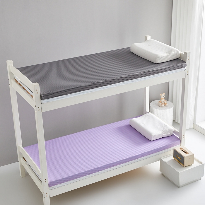 91家纺网 家纺一手货源 找家纺 鹿辉家居（原吉欧力） 2025春夏新款凝胶记忆棉床垫舒睡款-小床款 舒睡紫