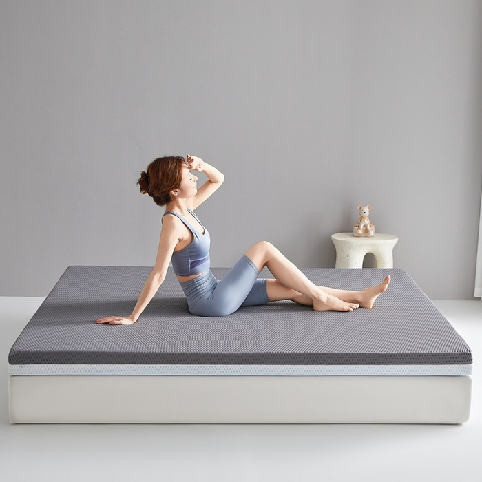 91家纺网 家纺一手货源 找家纺 鹿辉家居（原吉欧力） 2025春夏新款凝胶记忆棉床垫舒睡款-大床款 舒睡灰