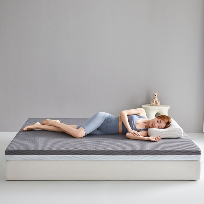 91家纺网 家纺一手货源 找家纺 鹿辉家居（原吉欧力） 2025春夏新款凝胶记忆棉床垫舒睡款-大床款 舒睡灰