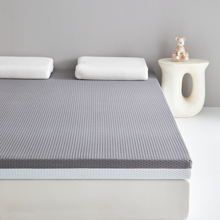91家纺网 家纺一手货源 找家纺 鹿辉家居（原吉欧力） 2025春夏新款凝胶记忆棉床垫舒睡款-大床款 舒睡灰