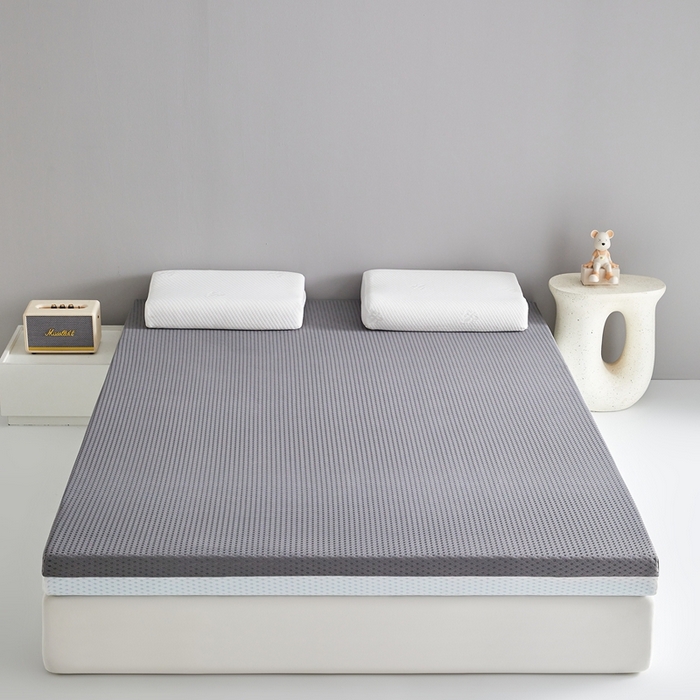 91家纺网 家纺一手货源 找家纺 鹿辉家居（原吉欧力） 2025春夏新款凝胶记忆棉床垫舒睡款-大床款 舒睡灰