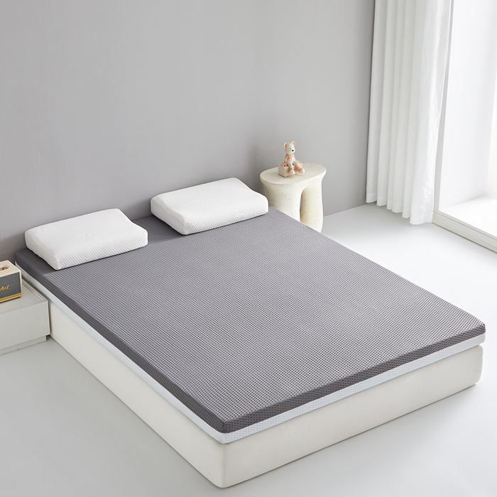 91家纺网 家纺一手货源 找家纺 鹿辉家居（原吉欧力） 2025春夏新款凝胶记忆棉床垫舒睡款-大床款 舒睡灰