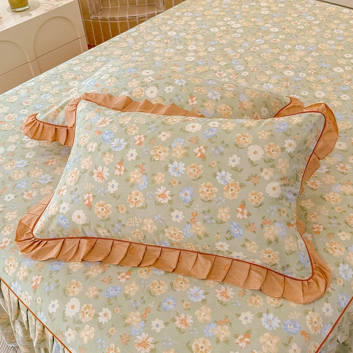 91家纺网 家纺一手货源 找家纺 （总）美达家纺 2025新款韩版全棉床裙款床单款四件套