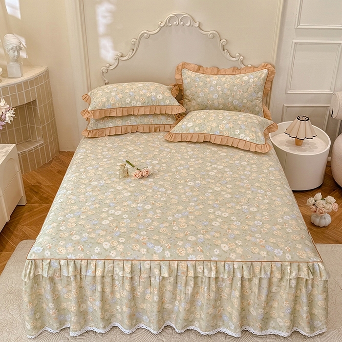 91家纺网 家纺一手货源 找家纺 （总）美达家纺 2025新款韩版全棉床裙款床单款四件套