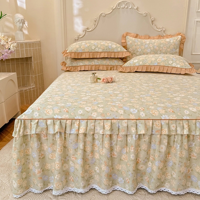 91家纺网 家纺一手货源 找家纺 （总）美达家纺 2025新款韩版全棉床裙款床单款四件套