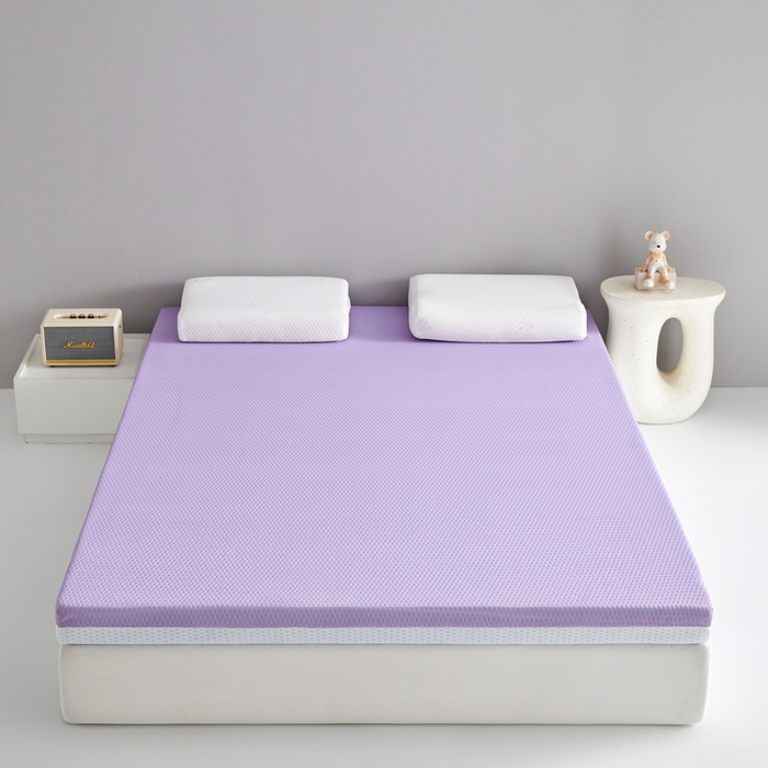 91家纺网 家纺一手货源 找家纺 鹿辉家居（原吉欧力） 2025春夏新款凝胶记忆棉床垫舒睡款-大床款 舒睡紫