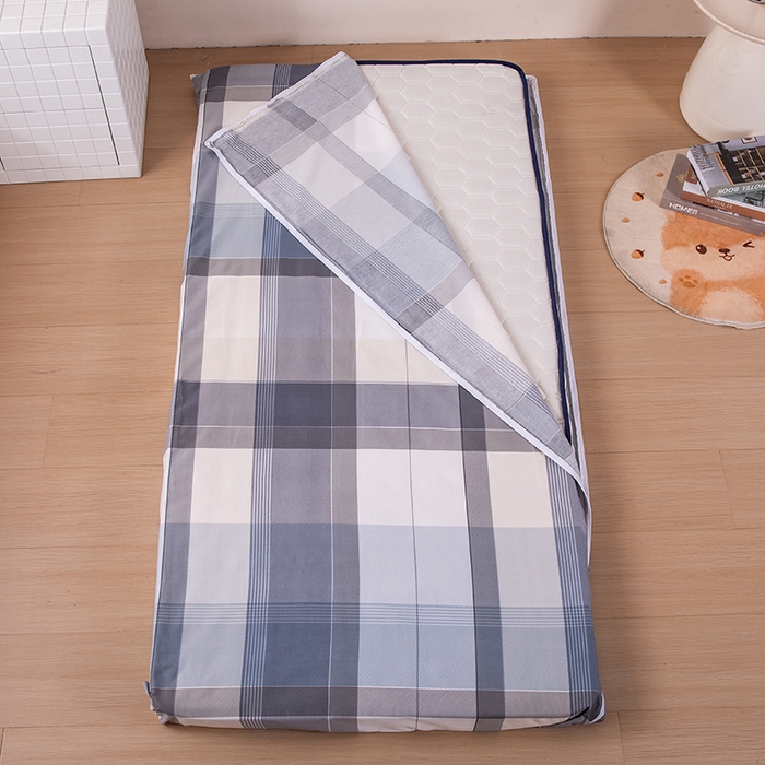 91家纺网 家纺一手货源 找家纺 （总）凌云家纺 2025春夏新款13372全棉纯棉学生床套款三件套上下铺宿舍六件套一整套