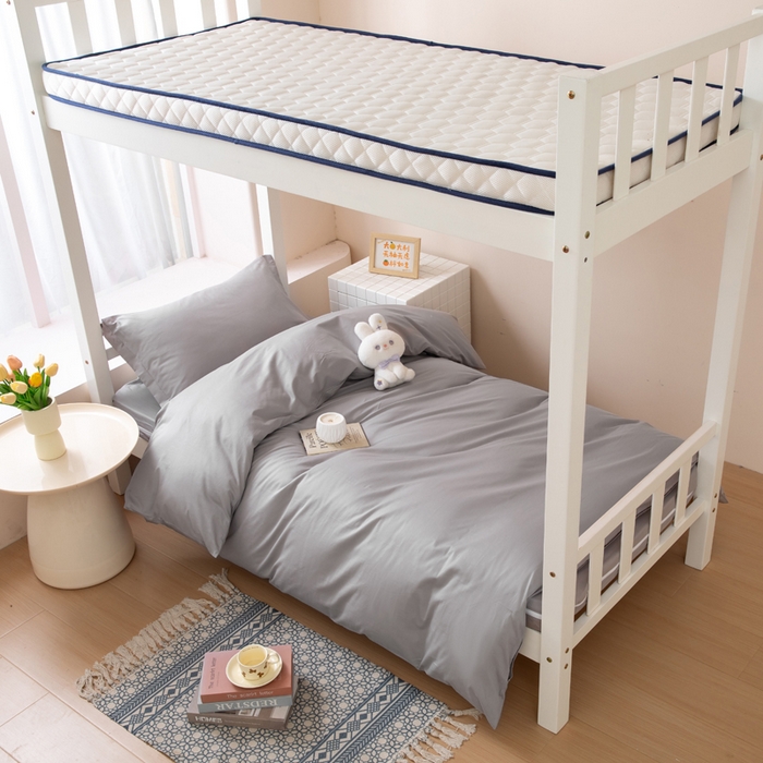 91家纺网 家纺一手货源 找家纺 （总）凌云家纺 2025春夏新款13372全棉纯棉学生床套款三件套上下铺宿舍六件套一整套