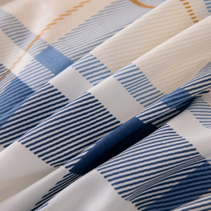 91家纺网 家纺一手货源 找家纺 凌云家纺 2025新款13372全棉学生床笠款三件套 上下铺六件套一整套 春日来信