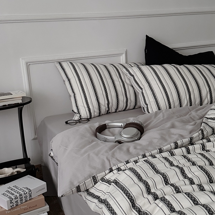 91家纺网 家纺一手货源 找家纺 （总）柚可2025新款全棉提花四件套-布尔乔亚（第二组）