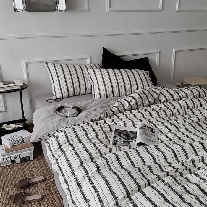 91家纺网 家纺一手货源 找家纺 （总）柚可2025新款全棉提花四件套-布尔乔亚（第二组）