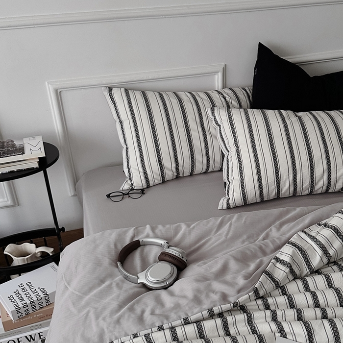 91家纺网 家纺一手货源 找家纺 （总）柚可2025新款全棉提花四件套-布尔乔亚（第二组）