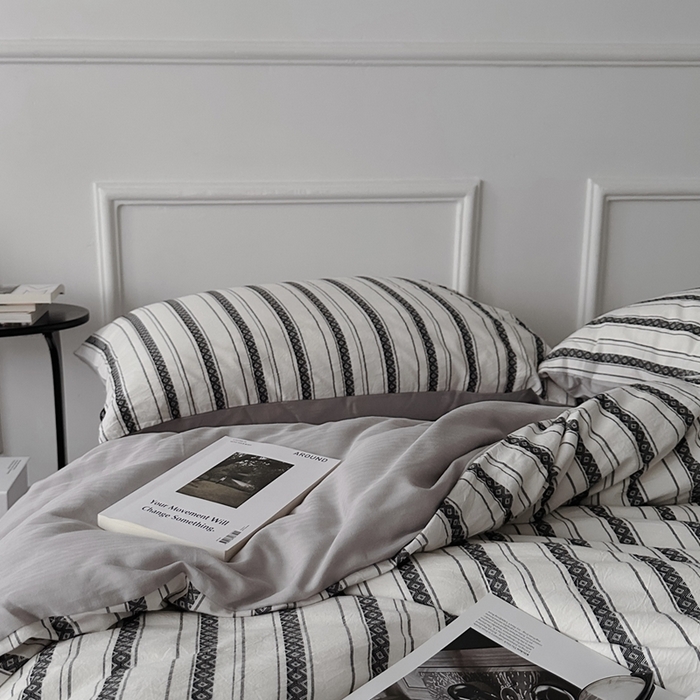 91家纺网 家纺一手货源 找家纺 （总）柚可2025新款全棉提花四件套-布尔乔亚（第二组）