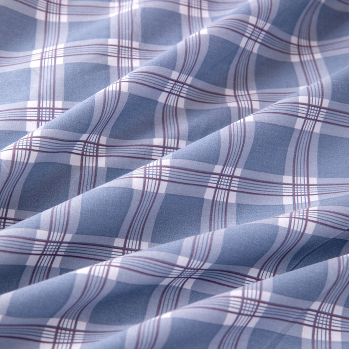 91家纺网 家纺一手货源 找家纺 凌云家纺 2025新款13372全棉学生床笠款三件套 上下铺六件套一整套 麦田蓝