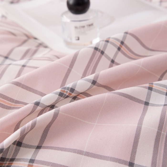 91家纺网 家纺一手货源 找家纺 凌云家纺 2025新款13372全棉学生床笠款三件套 上下铺六件套一整套 绮梦粉