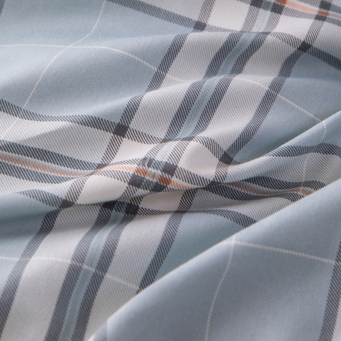 91家纺网 家纺一手货源 找家纺 凌云家纺 2025新款13372全棉学生床笠款三件套 上下铺六件套一整套 绮梦蓝