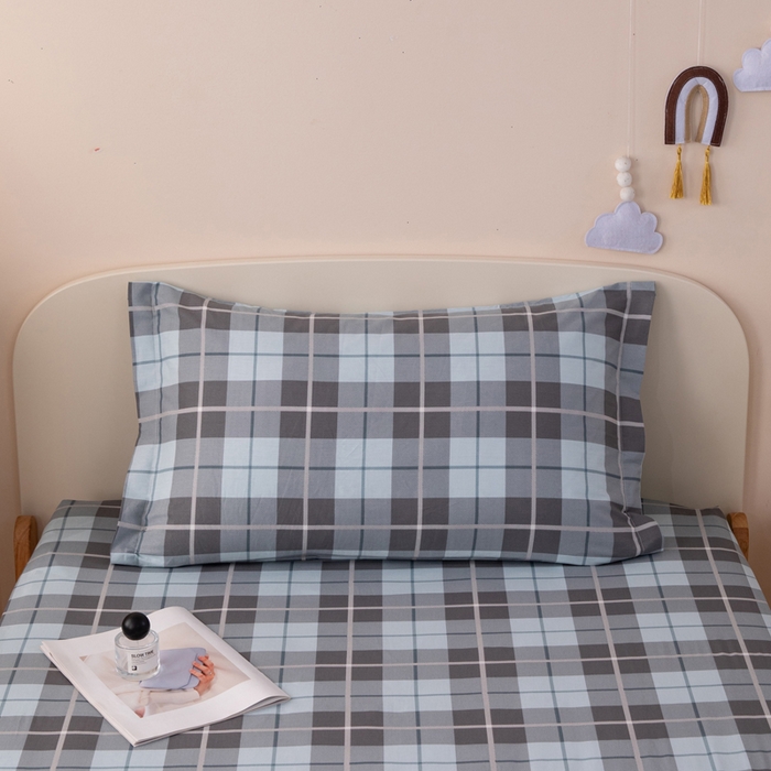 91家纺网 家纺一手货源 找家纺 凌云家纺 2025新款13372全棉学生床笠款三件套 上下铺六件套一整套 雅静兰