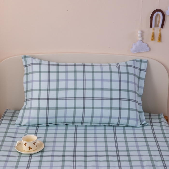 91家纺网 家纺一手货源 找家纺 凌云家纺 2025新款13372全棉学生床笠款三件套 上下铺六件套一整套 印象空间