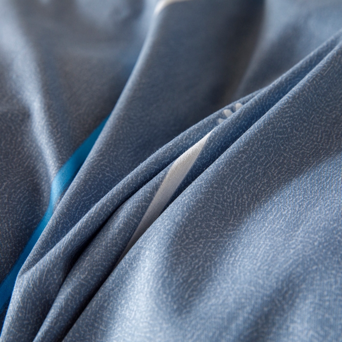 91家纺网 家纺一手货源 找家纺 凌云家纺 2025新款13372全棉学生床笠款三件套 上下铺六件套一整套 雏菊暗恋-灰