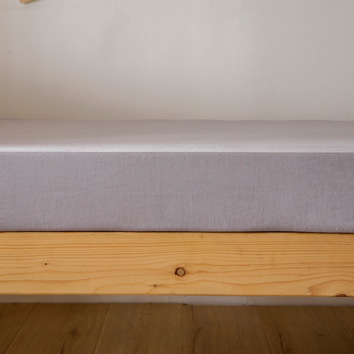 91家纺网 家纺一手货源 找家纺 凌云家纺 2025新款13372全棉学生床笠款三件套 上下铺六件套一整套 简约-灰