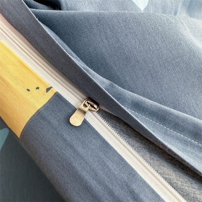 91家纺网 家纺一手货源 找家纺 凌云家纺 2025新款13372全棉学生床笠款三件套 上下铺六件套一整套 酷乐时尚-蓝