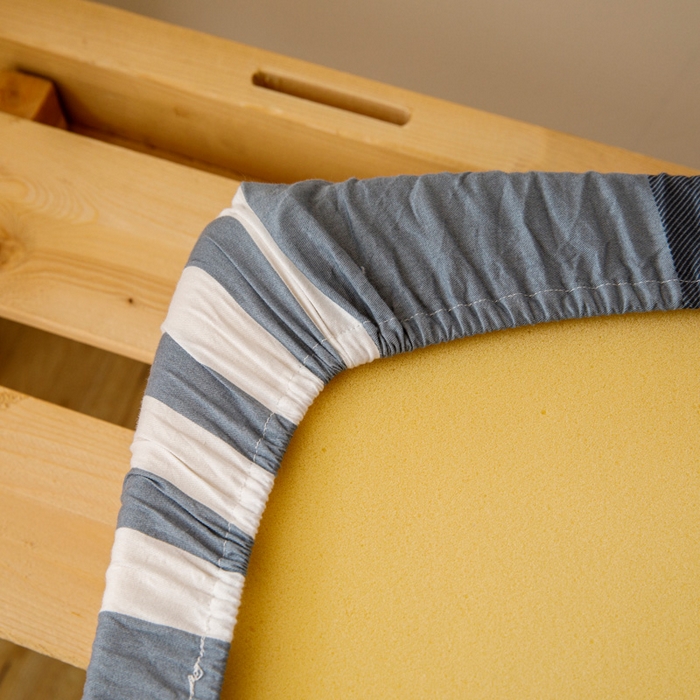 91家纺网 家纺一手货源 找家纺 凌云家纺 2025新款13372全棉学生床笠款三件套 上下铺六件套一整套 品质生活-灰