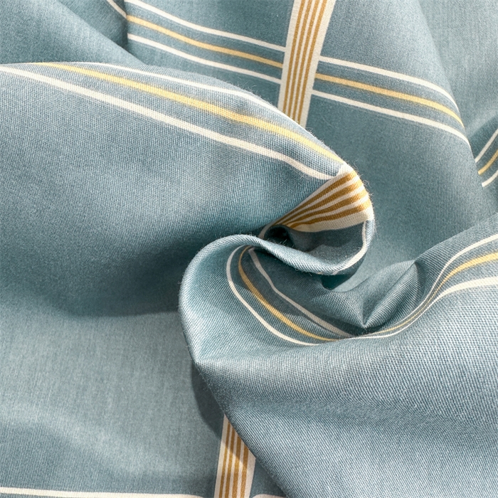 91家纺网 家纺一手货源 找家纺 凌云家纺 2025新款13372全棉学生床笠款三件套 上下铺六件套一整套 绅士蓝