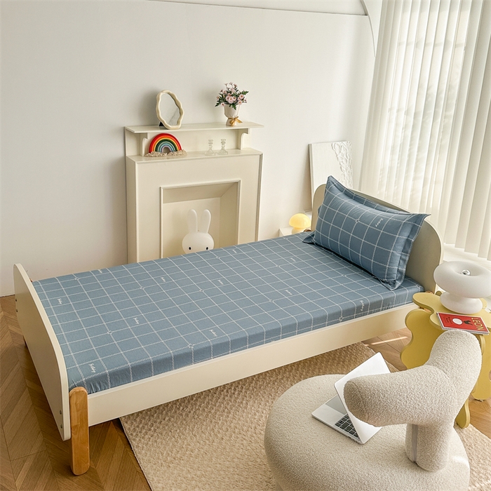 91家纺网 家纺一手货源 找家纺 凌云家纺 2025新款13372全棉学生床笠款三件套 上下铺六件套一整套 未来之星