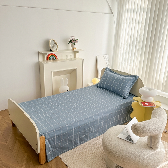 91家纺网 家纺一手货源 找家纺 凌云家纺 2025新款13372全棉学生床笠款三件套 上下铺六件套一整套 未来之星