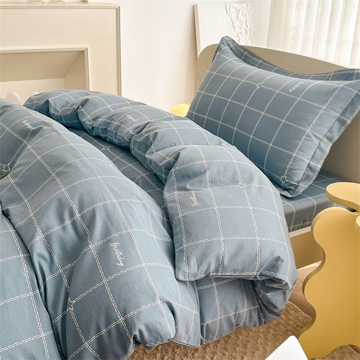 91家纺网 家纺一手货源 找家纺 凌云家纺 2025新款13372全棉学生床笠款三件套 上下铺六件套一整套 未来之星