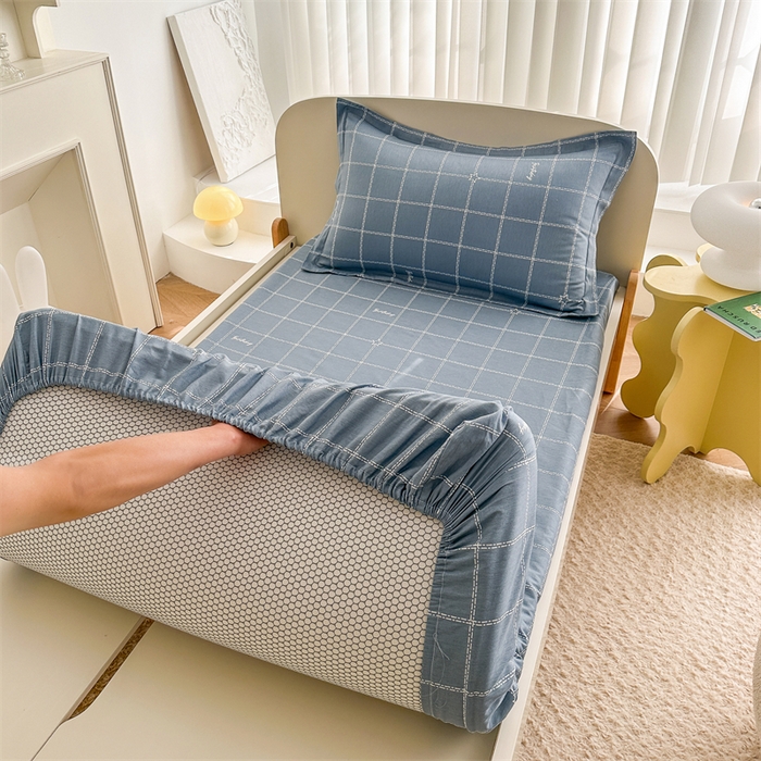 91家纺网 家纺一手货源 找家纺 凌云家纺 2025新款13372全棉学生床笠款三件套 上下铺六件套一整套 未来之星