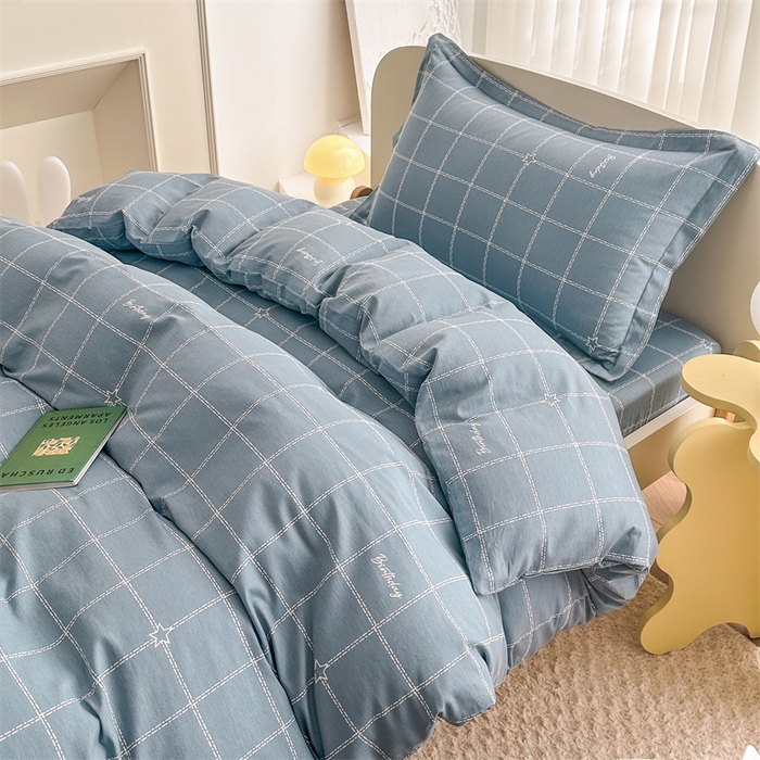 91家纺网 家纺一手货源 找家纺 凌云家纺 2025新款13372全棉学生床笠款三件套 上下铺六件套一整套 未来之星